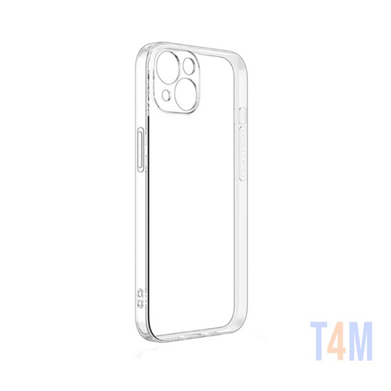 Capa de Silicone Macio com Moldura de Câmera para Apple iPhone 13 Transparente